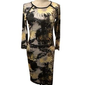Philosophy Republic Clothing Palm tree and City print dress size S